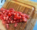 Une image de l'étape 5 de Salade de riz aux anchois, tomate, poivron et oignon rouge.