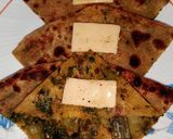 A picture of step 5 of Aloo Methi stuffed parantha.