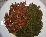 A picture of step 4 of Fried Omena With Kienyeji.