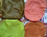 Foto langkah ke 6 dari resep Rainbow Mille Crepes With Cheese Cream.