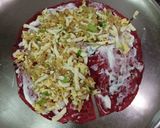 A picture of step 5 of Protein Loaded Cheesey Egg Stuffed Beetroot Paratha Tortilla Wrap.