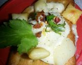 A picture of step 4 of Mash potato dip.