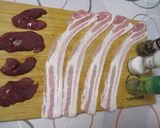 Baconba 🥓 Tekert 🌀 Csirkemáj 🐔💥 recept fázis 1 fotója