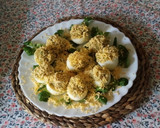 Foto del paso 10 de la receta: Huevos rellenos con hummus de brócoli