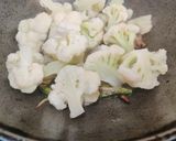 A picture of step 4 of Lal Saag with Gobhi.