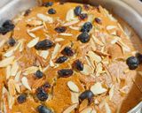 A picture of step 8 of Banana Suji Cake.