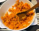 香煎里肌佐地瓜鮮蝦花的食譜步驟6照片