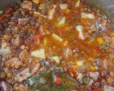 A picture of step 4 of Lentils with Asturian Compango.