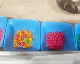 A picture of step 3 of Dalgona Candy with Sugar Toppings.