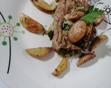Foto del paso 7 de la receta: Filete al perejil con papas rústicas