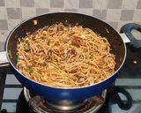 A picture of step 9 of Veg noodles spring rolls.