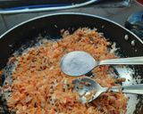 A picture of step 4 of Orange pulao.