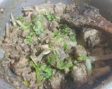 A picture of step 6 of Mutton white karahi.