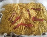 Foto del paso 5 de la receta: Torta de plátano maduro con queso y bocadillo🥧🍮🍌🧀🥚🍳🧀🍌🍮🥧