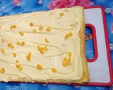 A picture of step 7 of Mango Swiss roll.