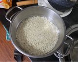 Hình bước làm 1 của món Bữa sáng: Xôi tôm, trứng ốp la