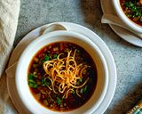 A picture of step 3 of Veg Munchow Soup.