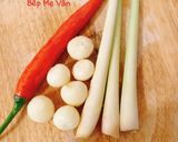 Hình bước làm 1 của món Thịt kho mắm ruốc sả ớt