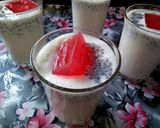 A picture of step 4 of Milkshake with Rose syrup Ice Cubes#MykidsfavouriteDishContest.