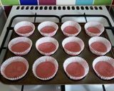 A picture of step 5 of Vickys Strawberry Milkshake Cupcakes, GF DF EF SF NF.