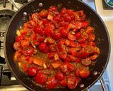 A picture of step 2 of "Fill your freezer" Tomato Sauce #vegan #easyrecipe.