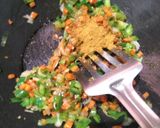 A picture of step 3 of Cheese Maggi stuffed cheese bell pepper.