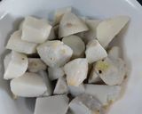 A picture of step 2 of Dhaba style masala ARBI(TARO).
