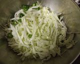 A picture of step 1 of Cabbage pakoda.