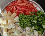 A picture of step 1 of Mixed veg.