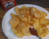 Foto del paso 5 de la receta: Cachopo de jamón y queso con salsa de cabrales y patatas paprika