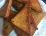 A picture of step 1 of Shahi Tukda (Indian bread pudding).