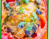 A picture of step 6 of Cauliflower Stuffed Capsicum.