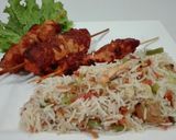 A picture of step 11 of Kasturi Kabab With Chicken Vegetable Fried Rice.