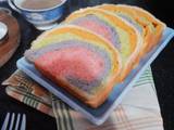Rainbow Loaf (Roti tawar pelangi)