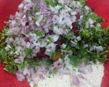 A picture of step 2 of Purple sweet potato cutlets.
