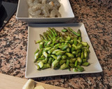 Foto del paso 1 de la receta: Espaguetis con langostinos y espárragos verdes