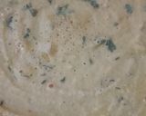 A picture of step 2 of Besan ka cheela.