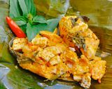 Foto langkah ke 4 dari resep Pepes Ayam Tahu Kemangi Khas Sunda.