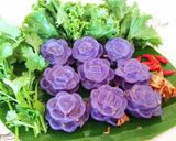 รูปขั้นตอนการทำที่ 25 ของ ขนมช่อม่วง(Stuffed flower-shaped dumplings)