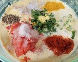 A picture of step 2 of Mix Veg Besan Chilla.