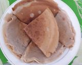 Foto langkah ke 8 dari resep Pancake coklat crispi.