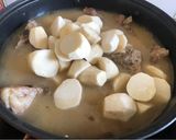 Hình bước làm 5 của món Canh Khoai Sọ Ninh Sườn