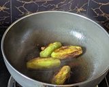 A picture of step 6 of Dudh Potol (Pointed gourd cooked in a milk gravy).