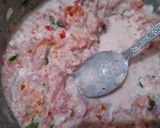A picture of step 2 of Malai sandwich.