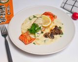 Foto langkah ke 6 dari resep Salmon With Lemon Flavour Creamy Sauce.