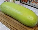 Hình bước làm 1 của món Bí đao (bí xanh) cuộn cua thịt