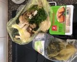 Hình bước làm 1 của món Đậu hủ nấm rơm kho cải chua (món chay)