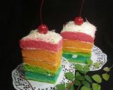 Foto langkah ke 7 dari resep Rainbow Cake Kukus ny. Liem.
