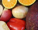 Hình bước làm 1 của món Salad rau quả và rong biển