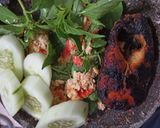 Foto langkah ke 5 dari resep Penyet tempe kemangi (menu diet no gula, minyak, tepung, santan).